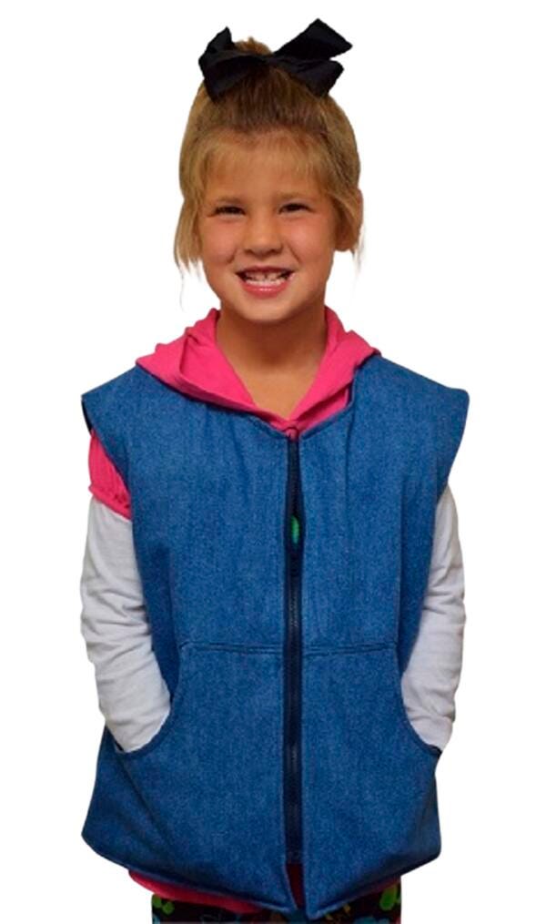 SensoryCritters Denim Style Weighted Vest, Girls 4002547